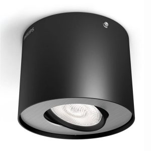 Philips fázis LED downlight fekete 1 égős