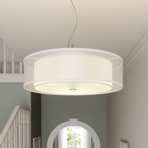 Pikka textil függő lámpa E27 LED-lámpákhoz