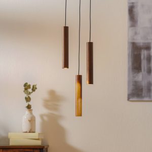UMAGE Chimes Cluster 3 függő lámpa tölgy sötét