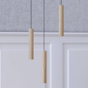 UMAGE Chimes Tall LED függő lámpa tölgy világos