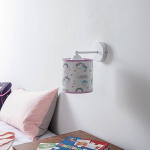 Unicorn fali lámpa