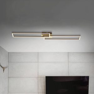 Frame LED mennyezeti 2 izzós 110x25cm CCT arany