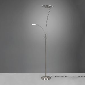 LED álló lámpa Granby LED olvasólámpa matt nikkel