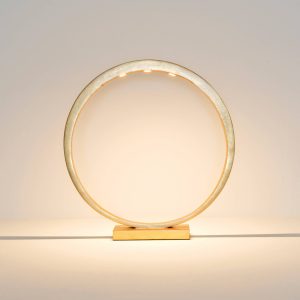 LED asztali világítás Asterisco gyűrű design arany