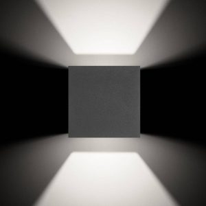 LED külső fali lámpa 5080 fel/le grafit