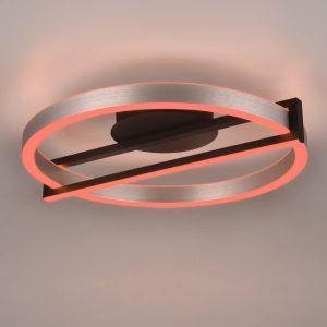 LED mennyezeti lámpa Thompson fel/le alu/fekete