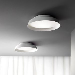 LED mennyezeti világítás Boop! Ø 54 cm fehér/fehér