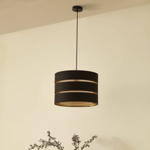 Lindby Tsomo lógó világítás szövet Ø 40 cm