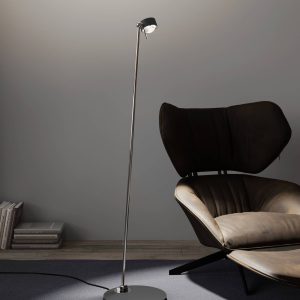 Puk! 80 Floor LED átlátszó/matt antracit/króm