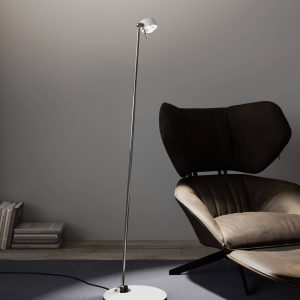 Puk! 80 Floor LED átlátszó/matt fehér/króm