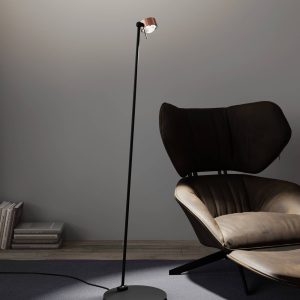 Puk! 80 Floor LED átlátszó/matt réz/fekete