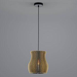 Függő lámpa Layer kartonból készült ívelt 1-light