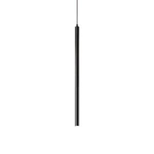 Ideal Lux Ultrathin LED-es függőlámpa Ø 3cm fekete