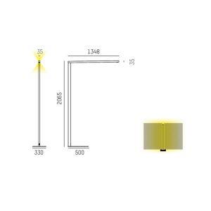 Molto Luce Lens Short Double F dimmelhető fekete
