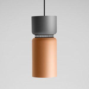 LED-es függőlámpa Aspen S szürke-mangó 17 cm