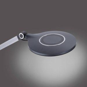LED asztali lámpa Niklas fekete magasság 103cm