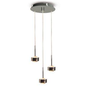 LED-es függőlámpa Puk Drop Trio