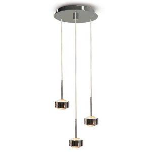 LED-es függőlámpa Puk Drop Trio