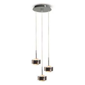 LED-es függőlámpa Puk Maxx Drop Trio