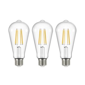 LED izzó izzó világos E27 3.8W 3000K 806lm 3 darabos készlet
