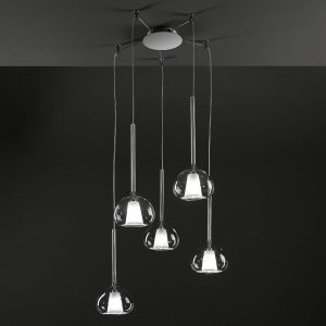 Ötlámpás designer függőlámpa Beba