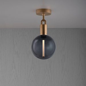 Buster + Punch Villás sárgaréz/üveg füstölt Ø 20cm