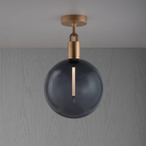 Buster + Punch Villás sárgaréz/üveg füstölt Ø 29cm