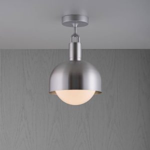 Buster + lyukasztó Villás mennyezet acél/opál Ø 25cm