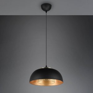 Punch függőlámpa fekete/arany egylámpás Ø 35 cm