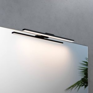 LED tükörvilágítás Triga IP44 fekete 40cm