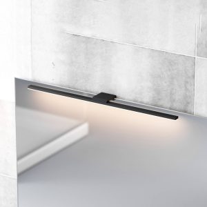 LED tükörvilágítás Triga IP44 fekete 60cm
