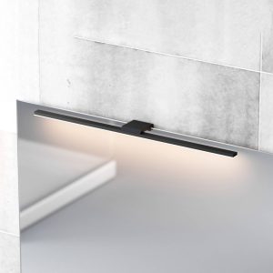 LED tükörvilágítás Triga IP44 fekete 60cm