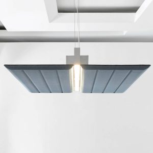 Luceplan Diade függőlámpa vízszintes 120cm kék