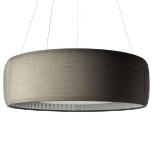 Luceplan Silenzio LED függőfény szürke Ø 150cm