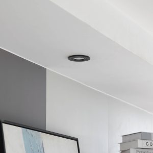 fekete CCT LED-es LED-es lámpa Eliar kerek