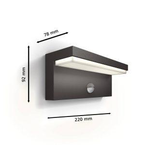 Philips LED kültéri fali lámpa Bustan UE