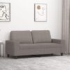 Kétszemélyes tópszínű szövet kanapé 140 cm