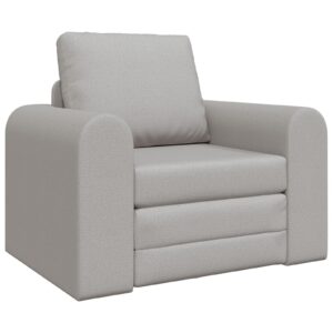 Padlós sofa ágy 2 az 1-ben felhőszürke 98x71x83 cm textil