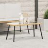 Kávéasztal természetes 90x45x42 cm polirattan