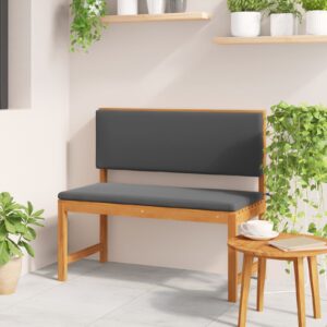 Kerti pad párnákkal 100x50x91 cm tömör akácfa