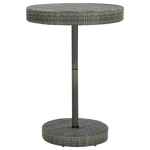 Szürke polyrattan kerti asztal 75