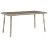 Téglalap polyrattan kerti dohányzóasztal 80x40x37cm