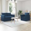 Kanapé 120cm 2 pcs kék fém