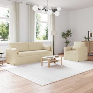 Kanapé 180cm 2 pcs krém fém