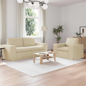 Kanapé 2 pcs krém