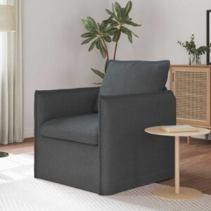 Kanapé 60cm sötétszürke fém