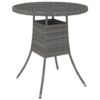 Szürke polyrattan kerti asztal 70 x 70 x 73 cm