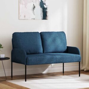 Kanapék párnával 110cm kék furnér