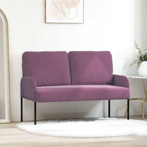 Kanapék párnával 110cm lila furnér