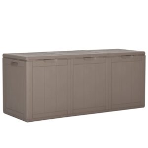 Barna pp rattan kerti tárolóláda 270 l